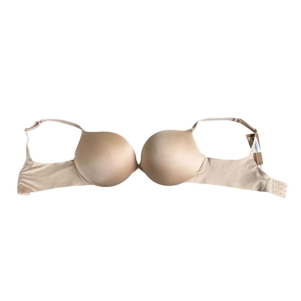 SKIMS Ultimate Push Up Plunge Bra Sand 38C BR-UWR-1881 NWT